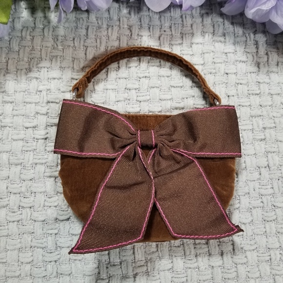 GAP Other - 3/$15 Gap girl's brown velour bow purse